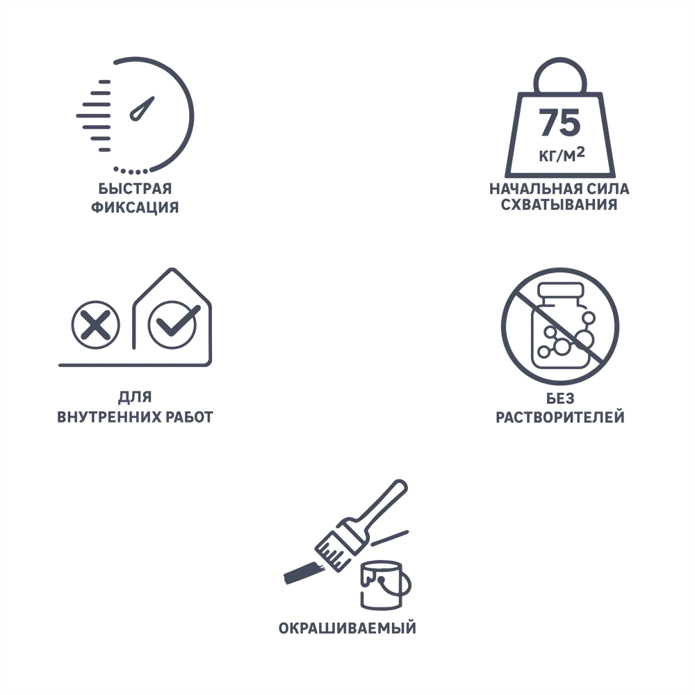 Монтажный клей Axton: универсальная акриловая формула 310 мл 85272234 STLM-0060708 - Вид №3