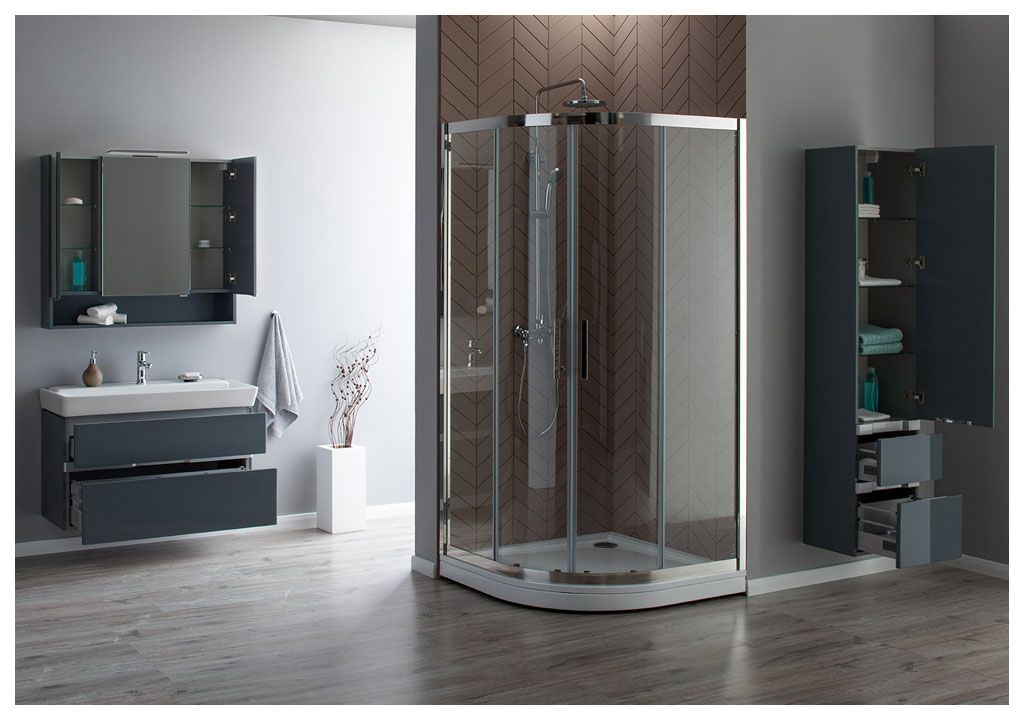 Тумба с раковиной Aquanet Виго 100 сине-серый 0018336100168784 - Вид №7