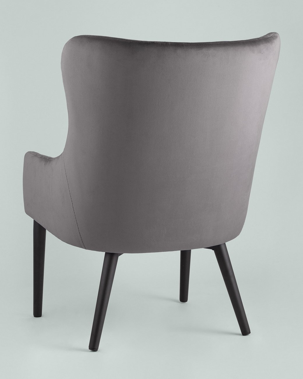 Кресло мягкое с ушами серое вельветовое "Ститч" STOOL GROUP ДИЗАЙНЕРСКИЕ 00-3881936 Серый  - Вид №2