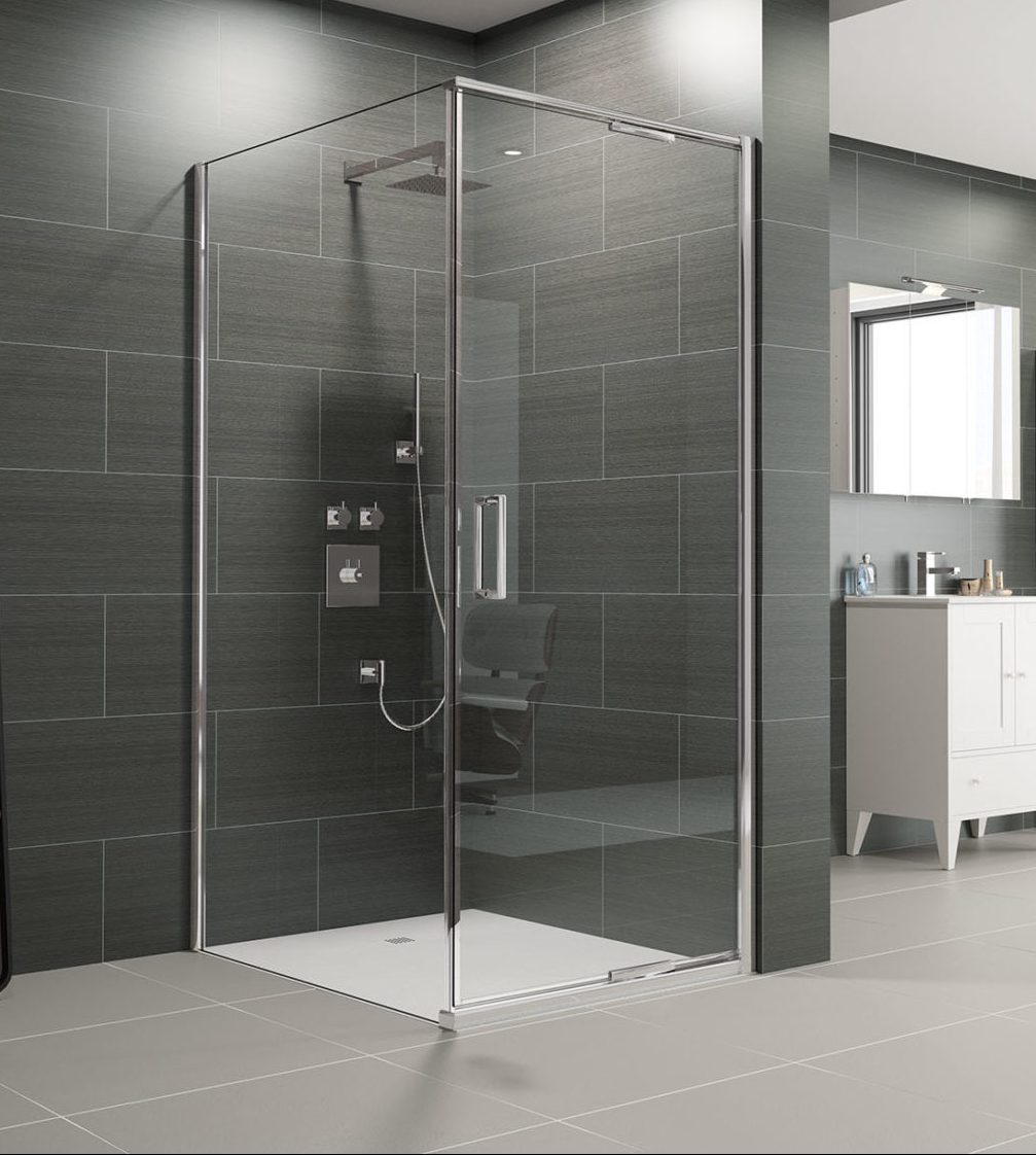 Торцевая панель для монтажа с дверью AR8SP70NF Merlyn Arysto Хромированный  - Вид №1