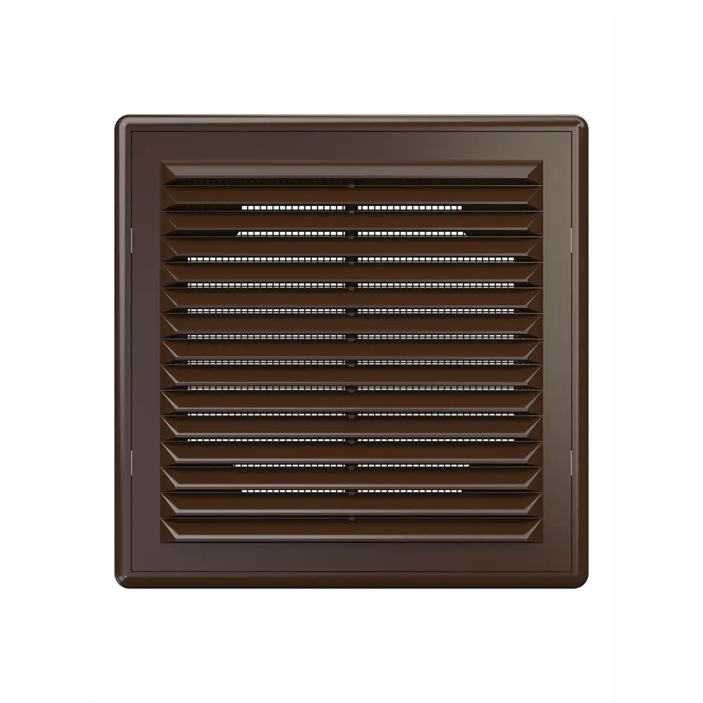 Вентиляционная решетка Fonet 150x150 мм пластик цвет коричневый STLM-2171256 - Вид №1