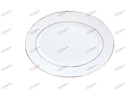 Блюдо овальное The snow Queen 20 см КОРАЛЛ THE SNOW QUEEN 029618 Белый 