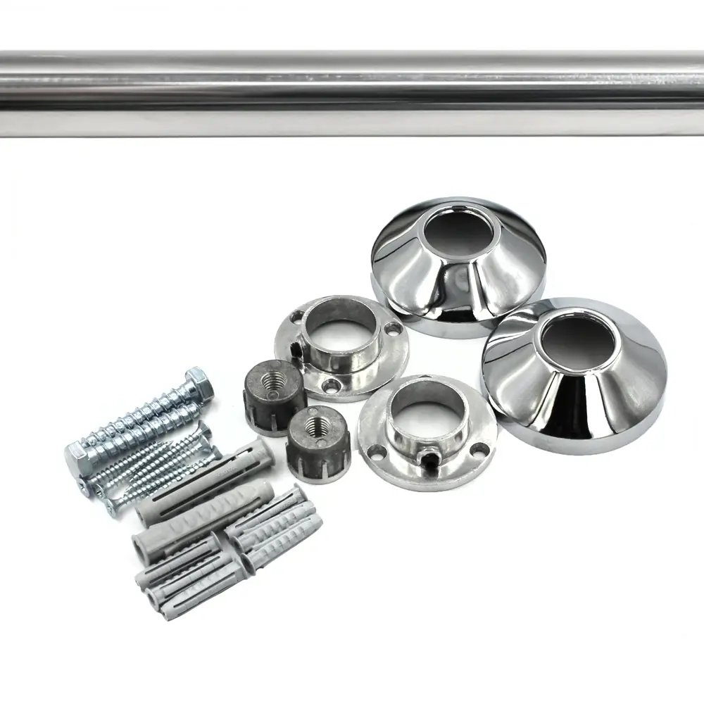 Карниз для ванной Go Go 150x150 см цвет хром STLM-2130348 - Вид №2