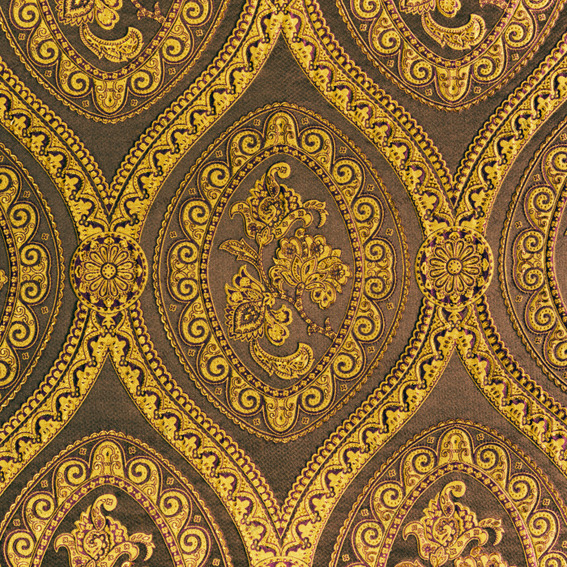 COLORISTICA Ткань мебельная  Жаккард  SALEBakus Желтый / коричневый Bakus P6669 col.33701