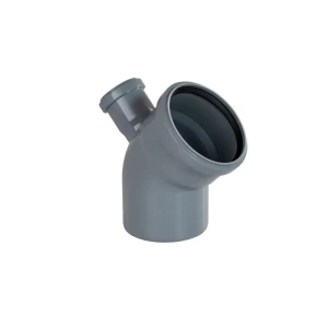 Отвод канализационный 45° 110x50 мм прямой полипропилен