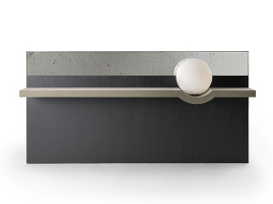 Деревянная полка со встроенным освещением