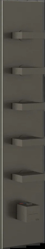 Смеситель для душа 43030 707 Gessi Inverso ЧЕРНЫЙ МЕТАЛЛ BR. PVD