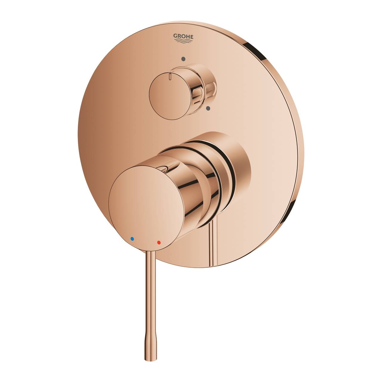 Внешняя часть смесителя для ванны GROHE Essence с переключателем на 3 положения, теплый закат, глянец (24092DA1) - Вид №1