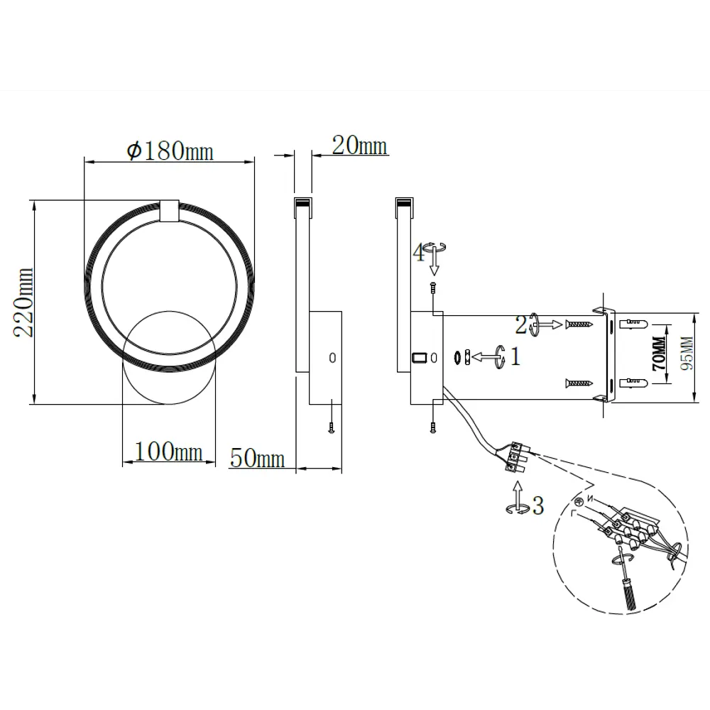 Santreyd SF7130/1W-WT — элегантное настенное бра для современного интерьера 89360459 STLM-1486431 - Вид №9