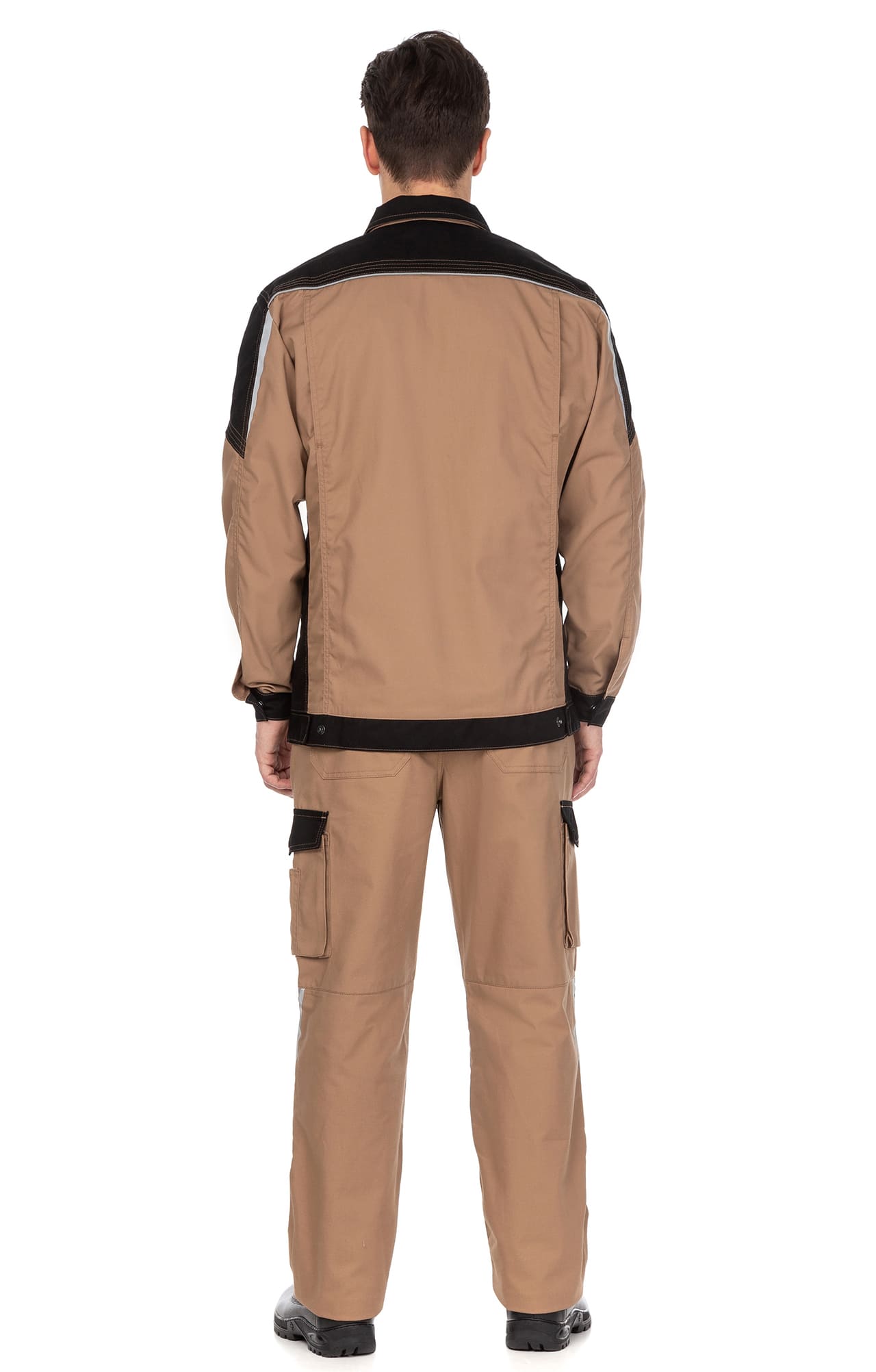 64628 Костюм  NEW 2 бежевый с черным STATUS  Летняя спецодежда  размер 44-46/170-176  - Вид №15