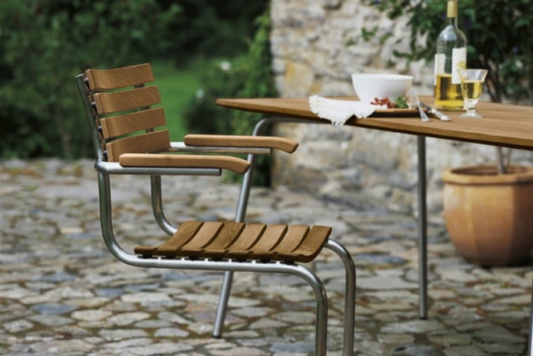 Ироко консольный садовый стул с подлокотниками THONET S 40 ARCH-00128850 - Вид №1