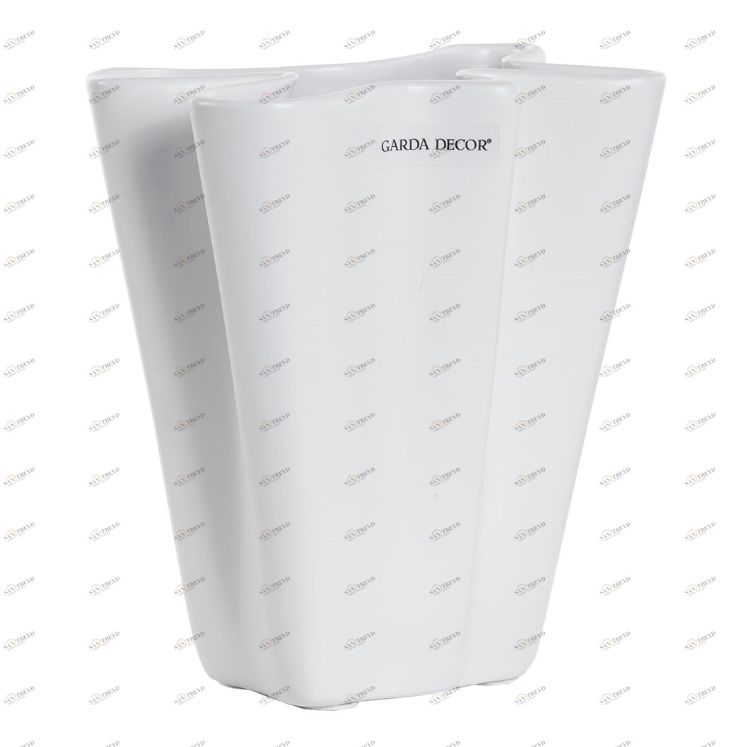 Ваза керамическая 19*9*12 GARDA DECOR - 033933 Белый 
