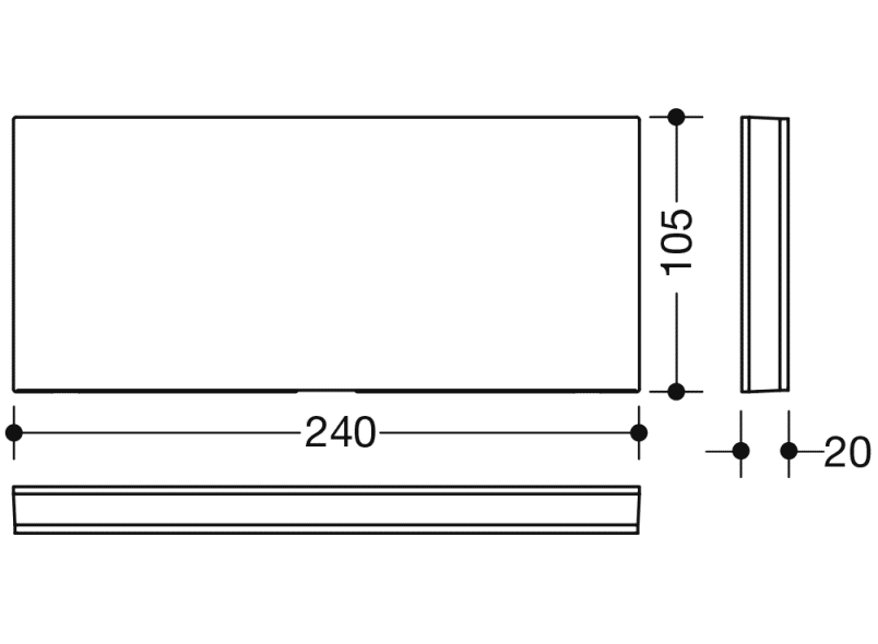 950.51.01690 монтажная пластина с крышкой HEWI System 800 K  - Вид №2