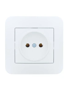 ASTI Розетка б/з ПБТ белая