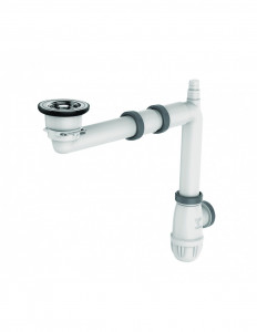 754200 000 00  Полный комплект Elipso для мойки с 1 чашей Д. 60 мм, регулируемый, выпуск Д. поворотный, 40 мм, встроенные прокладки Valentin Хром