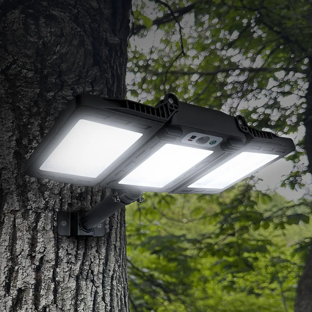 Светильник светодиодный уличный Duwi Solar LED PRO на солнечных батареях с ДУ 40Вт 6500К 750Лм IP65 датчик движения черный STLM-2084474