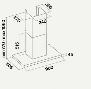 Falmec Настенная вытяжка из нержавеющей стали Fasteel sun-id-1410876 - Вид №3