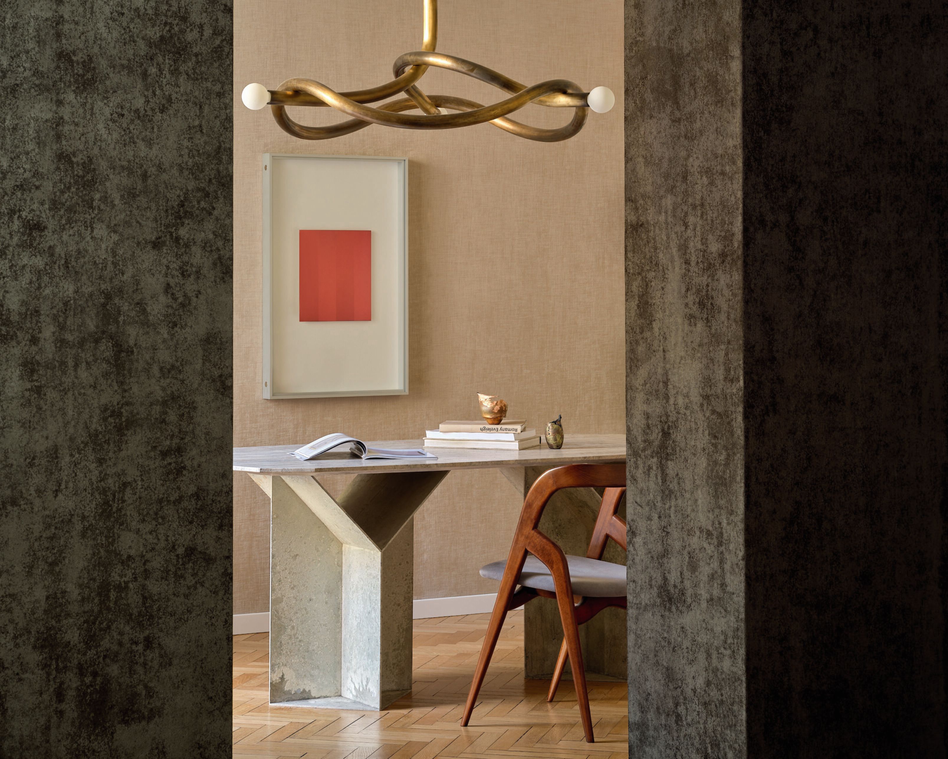 Бархатная моющаяся настенная ткань Élitis Alcôve ARCH-00075875 - Вид №4