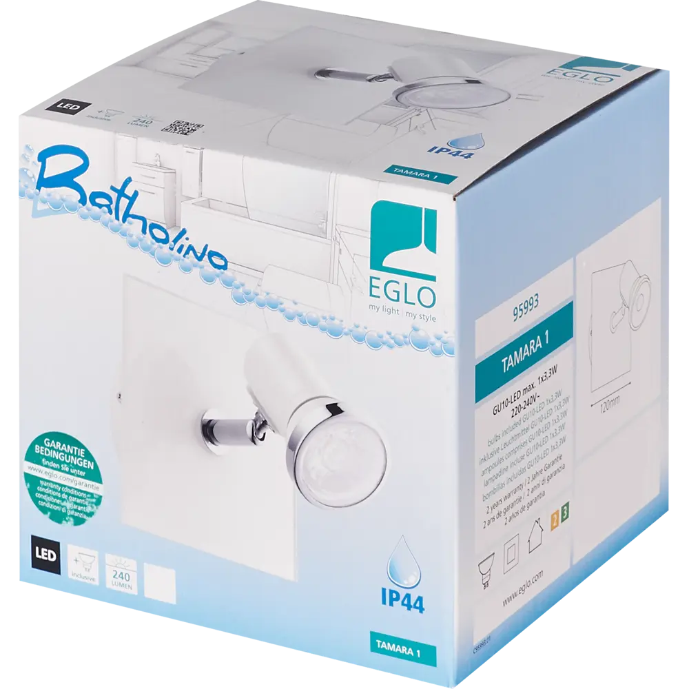 Поворотный светильник Eglo «Tamara» 1хGU10х3.3 Вт IP44 82034824 STLM-2067200  - Вид №4