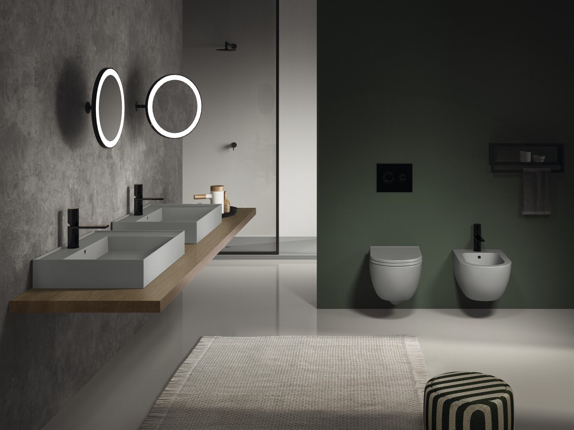 Керамическая настенная проволока для биде с переливом Ceramica Cielo ENJOY ARCH-00143118 - Вид №3