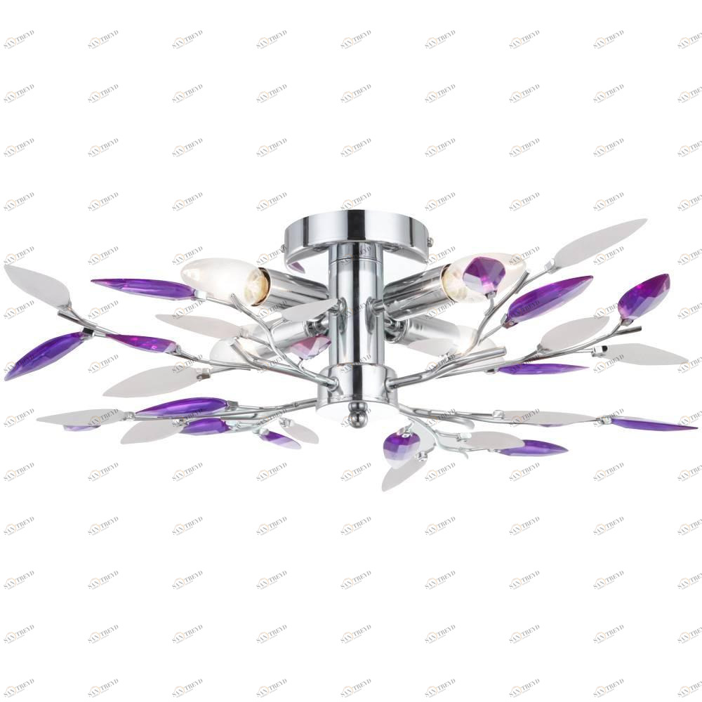 Потолочная люстра Globo Giuletta 63167-4 GLOBO GIULETTA 108782 Фиолетовый Ceramica Globo 