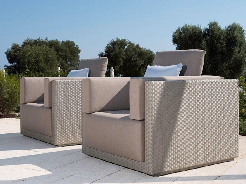 Braid Садовое кресло из полиэтиленового волокна с подлокотниками Zoe 101.001 - Вид №1