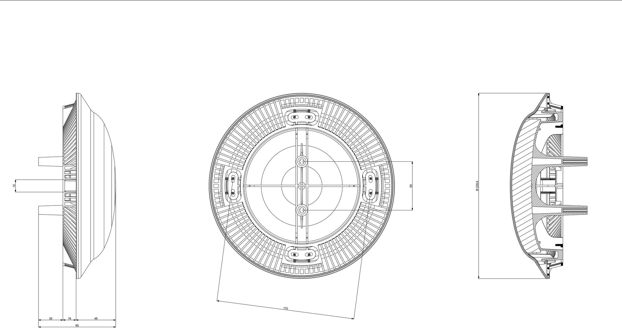 First Corporation Акустический редуктор для существующих вентиляционных отверстий La ventilazione Ufocr - Вид №9