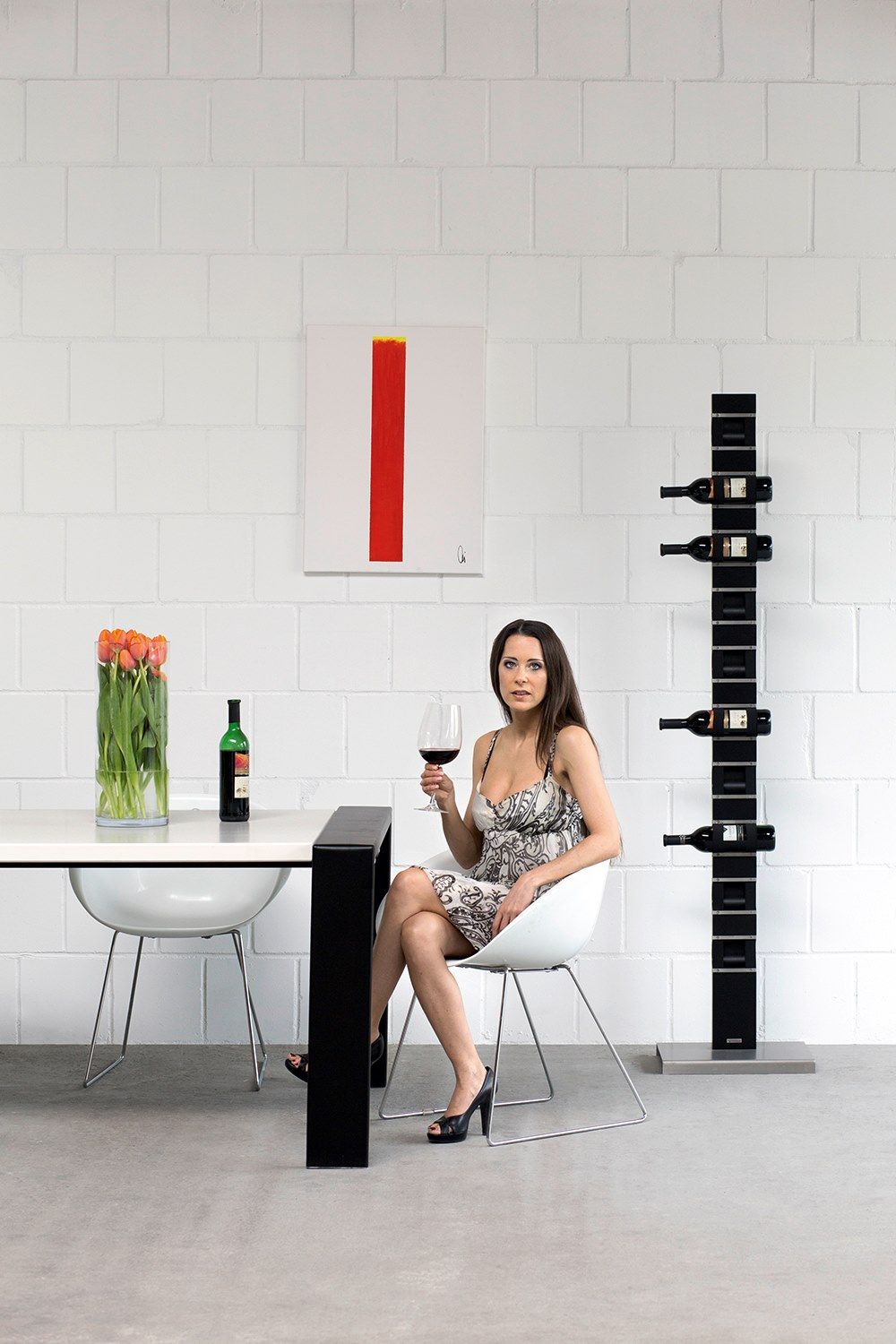 Стальная напольная винная стойка Wissmann raumobjekte ART580 ARCH-00137504 - Вид №1