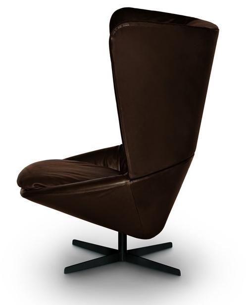 arflex Кресло Wing из кожи с 4-мя спицами и высокой спинкой Ladle sun-id-1374660 - Вид №3