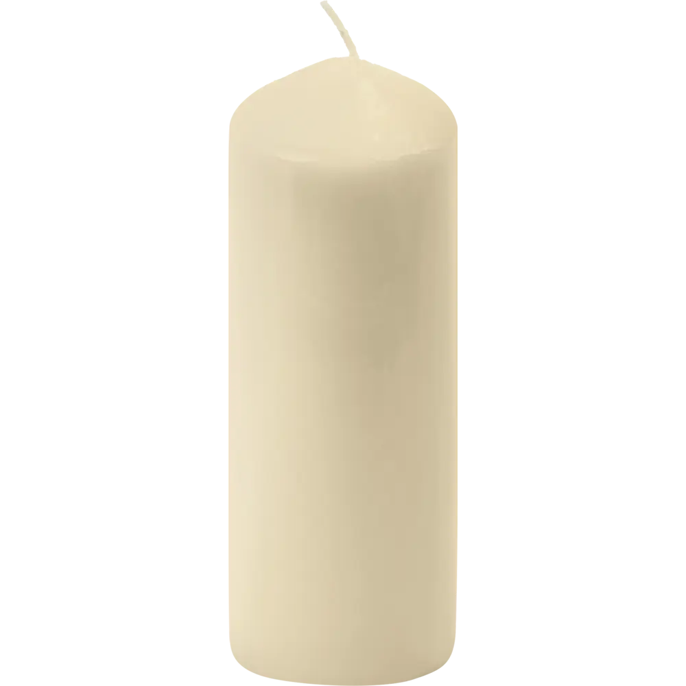 89369093 Свеча столбик бежевая 17 см STLM-0815882 Santreyd 