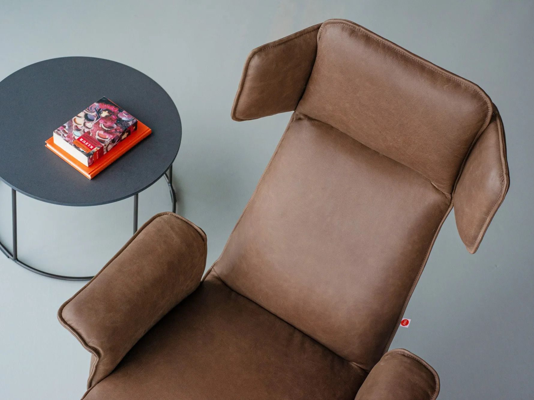 Кожаное кресло с подголовником Jess Оригами ARCH-00036177 - Вид №5