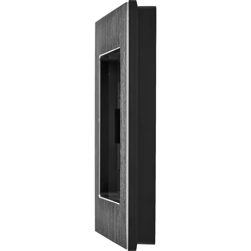 Рамка IEK Brite для розетки и выключателя - черный металл с влагозащитой 87761331 STLM-1117592 - Вид №1