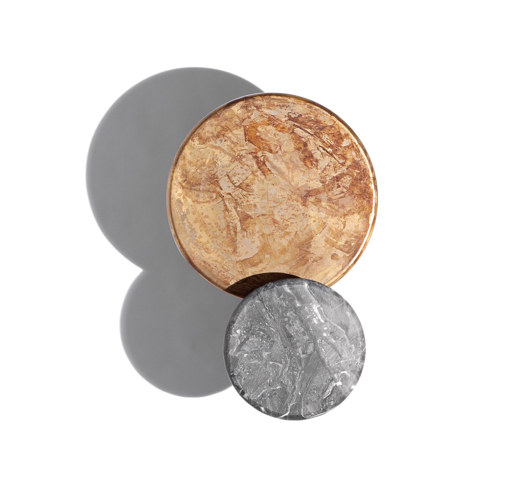 Мраморный круглый высокий садовый столик Exteta 10th ARCH-00057481 - Вид №1