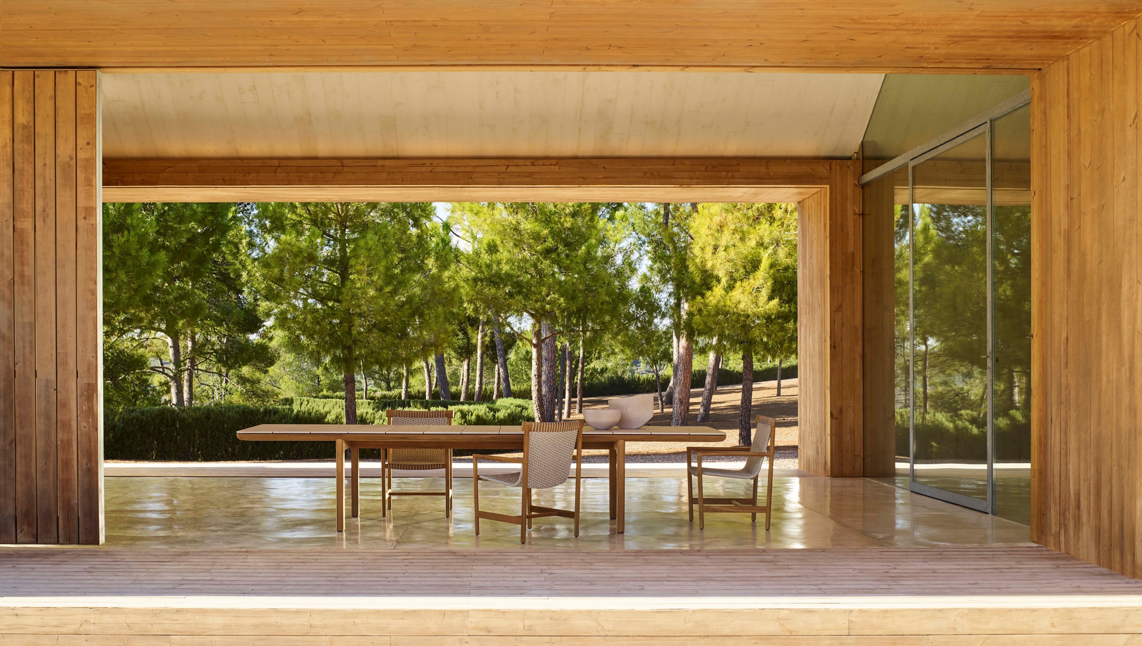 Прямоугольный обеденный стол из тикового дерева TRIBÙ Amanu ARCH-00068627 - Вид №5