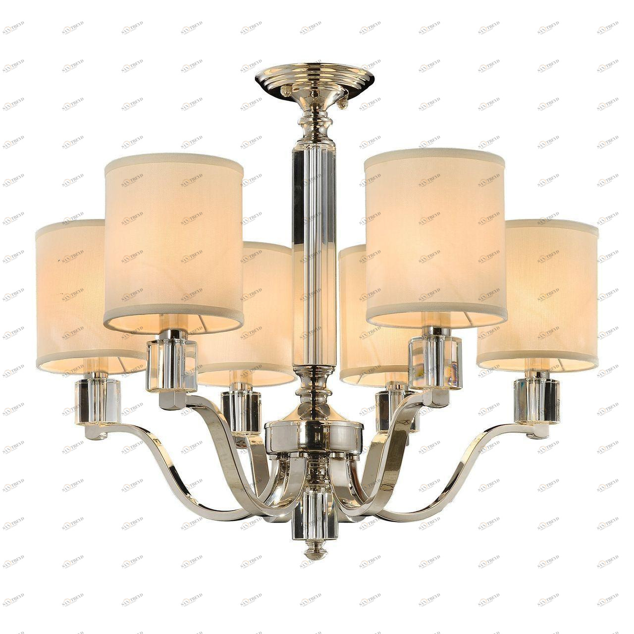 Подвесная люстра Omnilux Sferrella OML-86503-06 бежевая OMNILUX ДИЗАЙНЕРСКИЕ, SFERRELLA 220575 Бежевый 