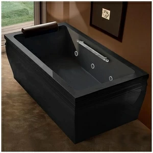 Ванна с гидромассажем чёрная Gruppo Treesse Blanque 1810 SXSTDV1617C