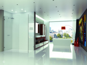 Душевая перегородка GWA1100 Merlyn Arysto Ten Хромированный