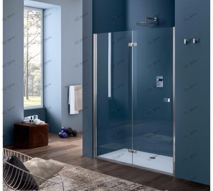 INDA® Душевая кабина ниша стеклянная с откидной дверцей Sim sun-id-1385691