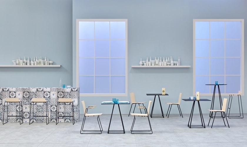 Pedrali Стул из стали и дерева с подлокотниками Osaka metal 5712 - Вид №6