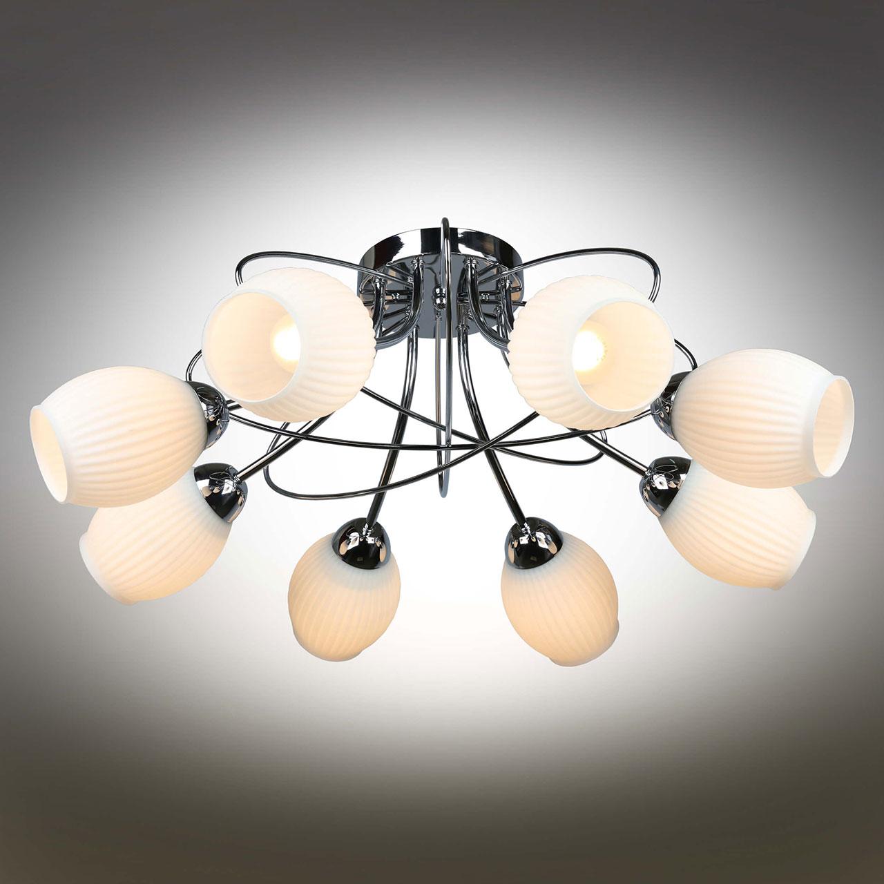 Потолочная люстра Omnilux Calevace OML-54307-08 OMNILUX CALEVACE 184201 Белый  - Вид №1