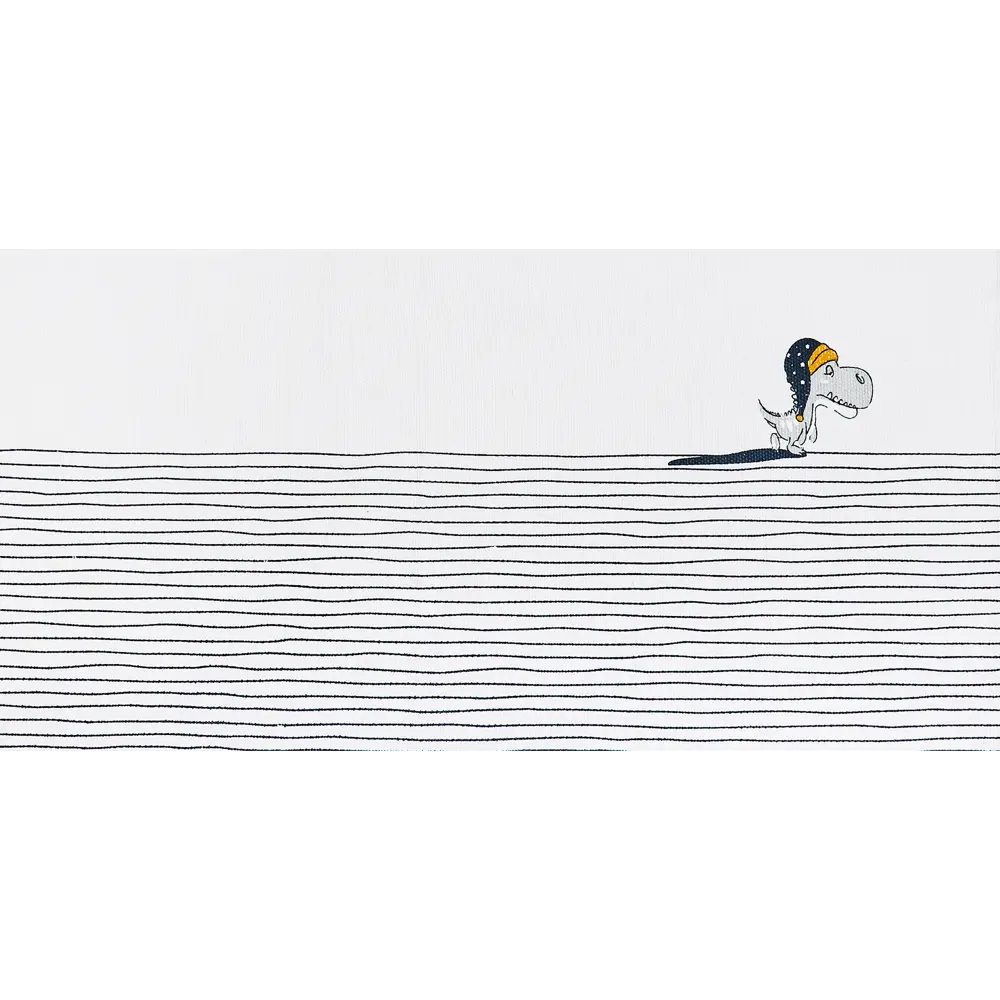 Коврик прикроватный хлопок «Сонный динозаврик» 60x120 см, цвет белый Santreyd STLM-2084718