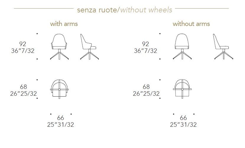 Офисное кресло из ткани с подлокотниками на насесте REFLEX Ludwig ARCH-00012091 - Вид №1