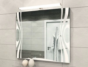 Зеркало Leo 1000 с LED-светильником1000⨉50⨉700 мм