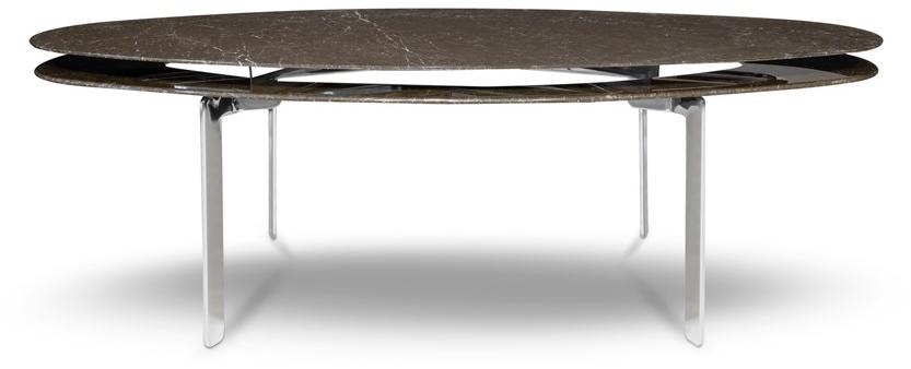 AKDO Овальный обеденный стол из темно-оливкового мрамора Ecco stone sun-id-1425955 - Вид №2