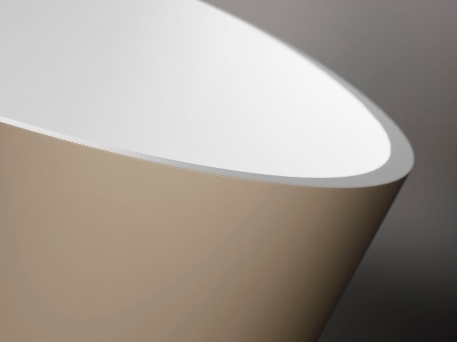 Овальная ванна в центре комнаты в твердой поверхности Gruppo Treesse мебель для ванной комнаты-отдельно стоящие ванны ARCH-00040277 - Вид №7