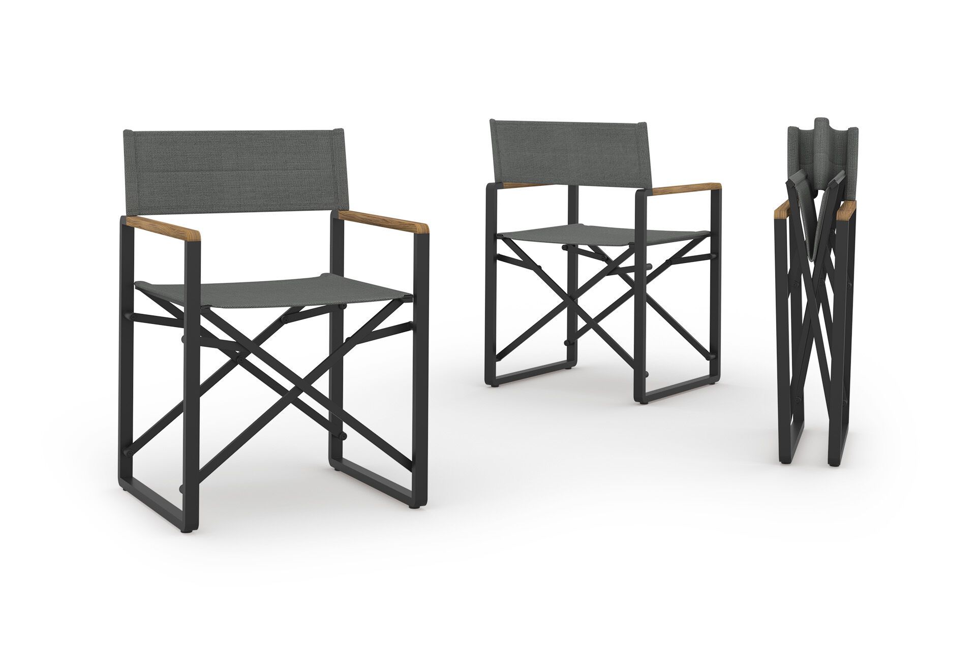 Складной стул директора с подлокотниками из тикового дерева MAMAGREEN Prado ARCH-00139055 - Вид №2