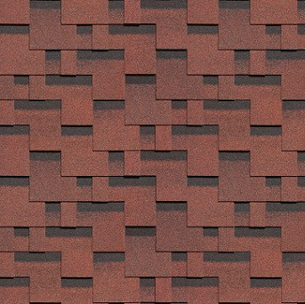 82349823 Гибкая черепица Docke Pie Евразия лабиринт красный 3 м² STLM-0025154 DÖCKE 