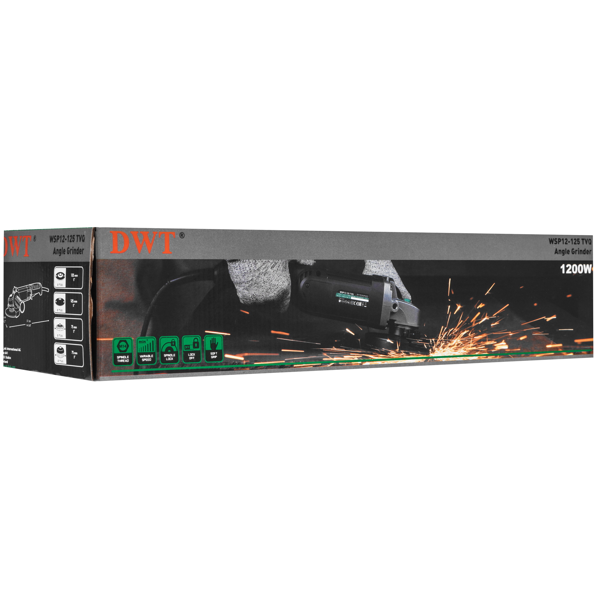 Углошлифовальная машина (УШМ) DWT WSP12-125 TVQ 9297938 STDN-0099968 - Вид №8