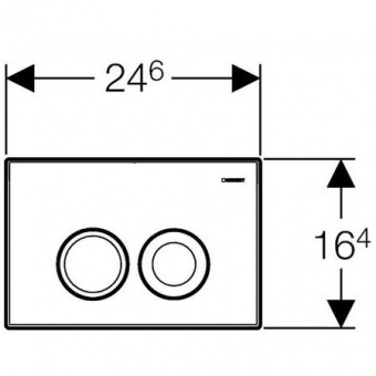 458.120.11.1 инсталляция DUOFIX UP100, крепления, смывная клавиша Delta21 /50х112х20/ (белый) Santreyd  - Вид №3