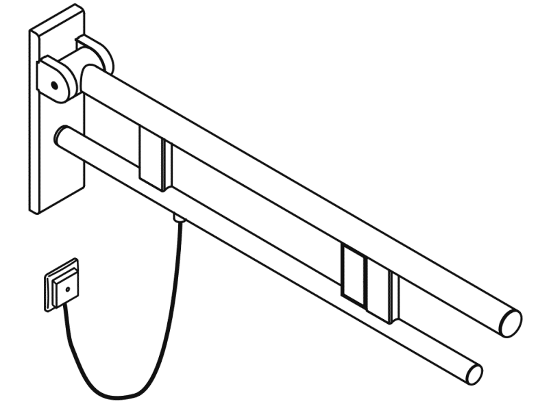 900.50.21240 Опорная рейка Duo, исполнение b HEWI Stützen  - Вид №2